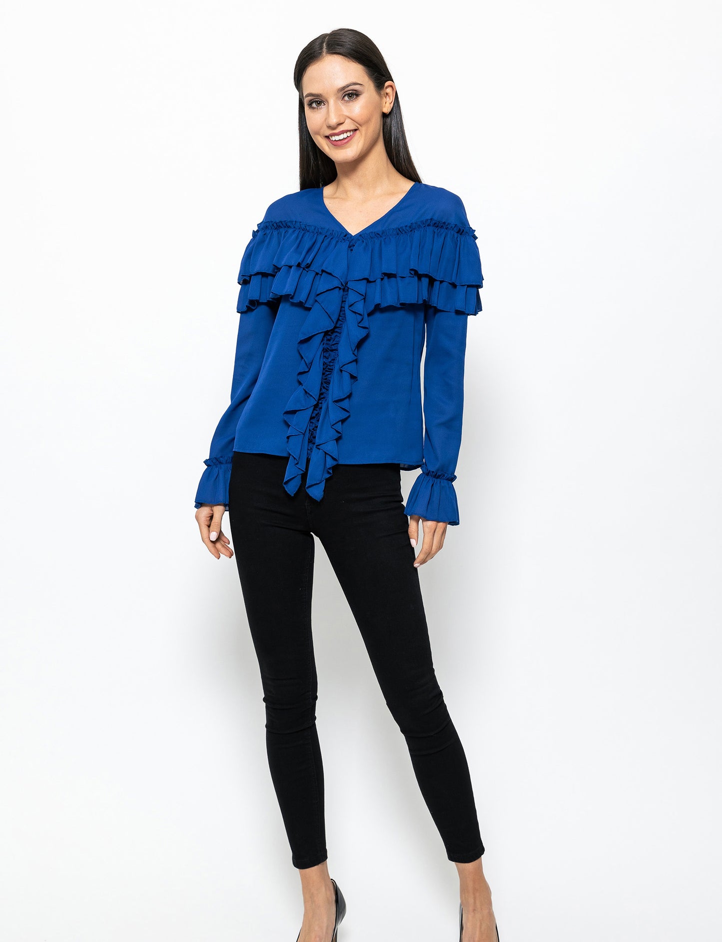 Lover Ruffle Trim Regina Blouse