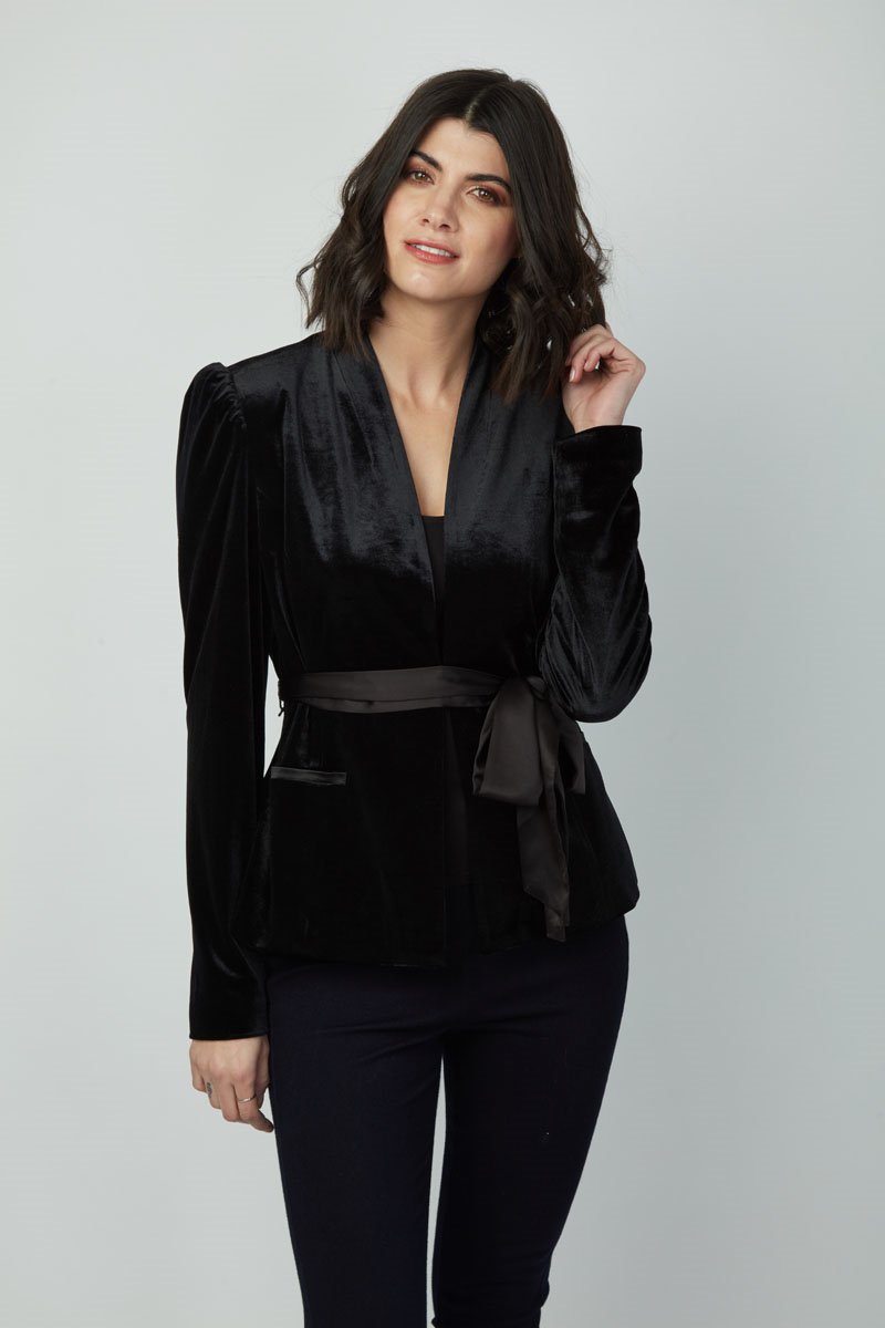 Black velvet 2024 ladies jacket